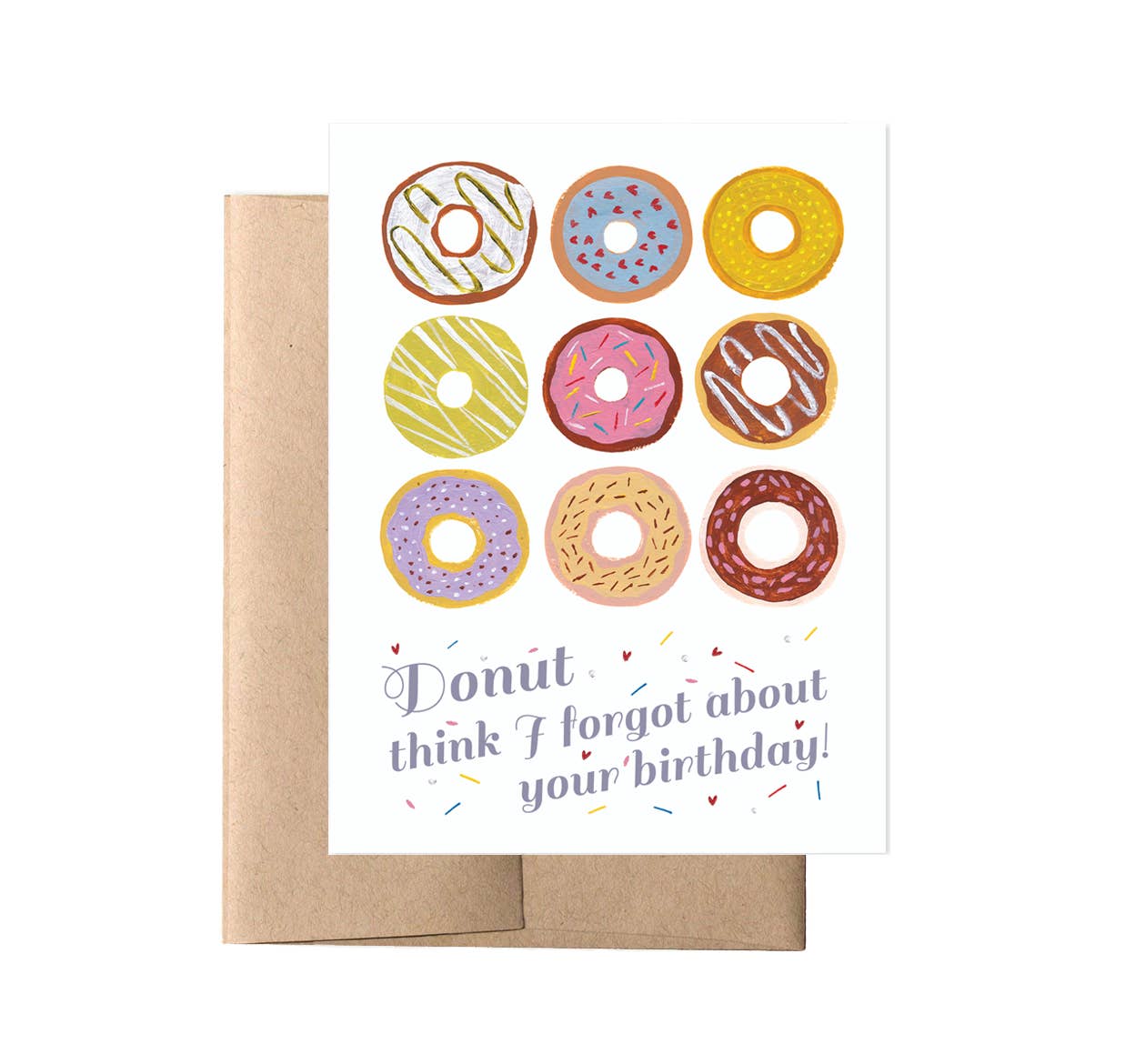 Forage Paper Co. – wholesale Birthday card – Donut Birthday Card, Happy Birthday Card, Funny Birthday