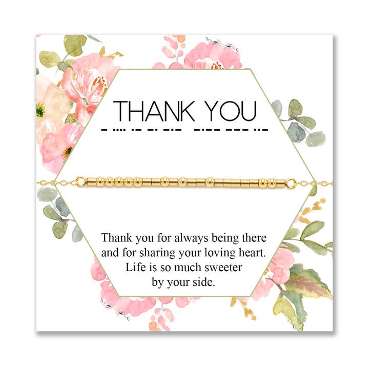 "Thank you" bracelet - Message #11 for wholesale by CA Souls