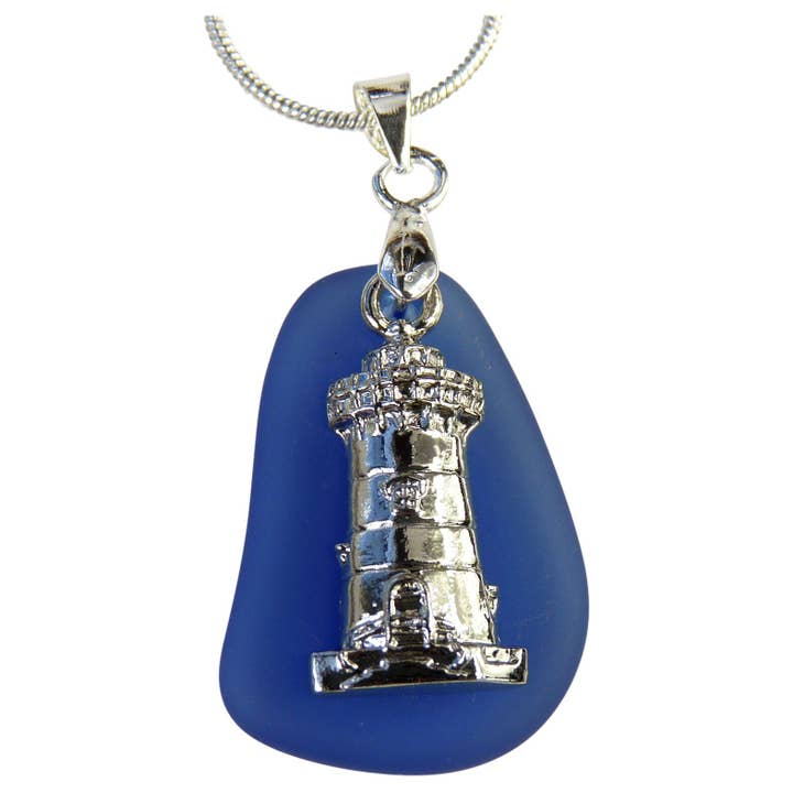 Fyr Havet Glas Charm Halsband - Blandade Färger för wholesale av Snazzy and Co