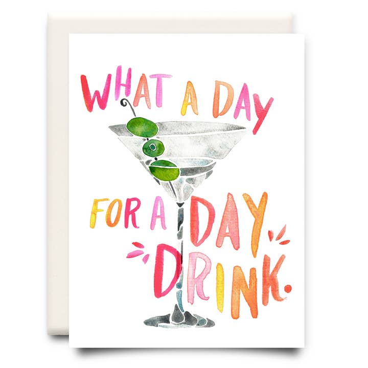 Day Drink | Carte d'anniversaire pour la vente par Inkwell Cards