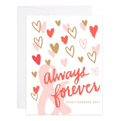 Always & Forever - Wedding Card for wholesale by 9th Letter Press