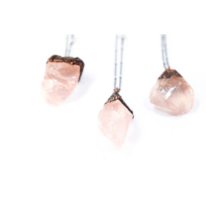 HAWKHOUSE - Wholesale Pendant/Charm Necklace - Rose Quartz Crystal Necklace1