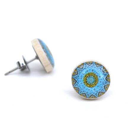 Blue Boho Studs Earrings for wholesale by Starlight Woods