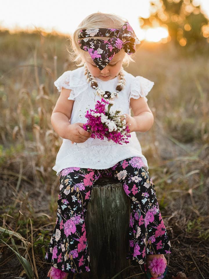 Flower Gypsy Bell Bottom for wholesale by Kapri Couture Bohemian