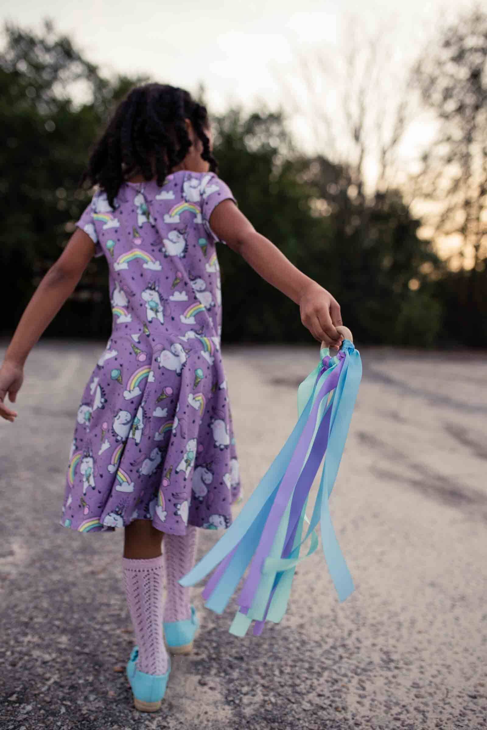 Mouse Loves Pig - Wholesale Toy Wand - Kids - Mermaid Ribbon Wand3