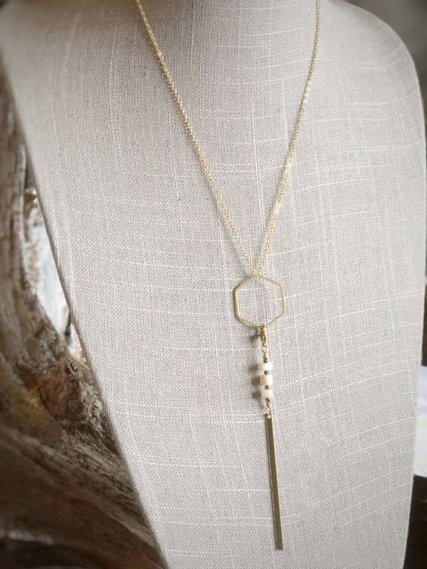 Season of Change Necklace - Mother of Pearl for wholesale by Fearless Memories Jewelry