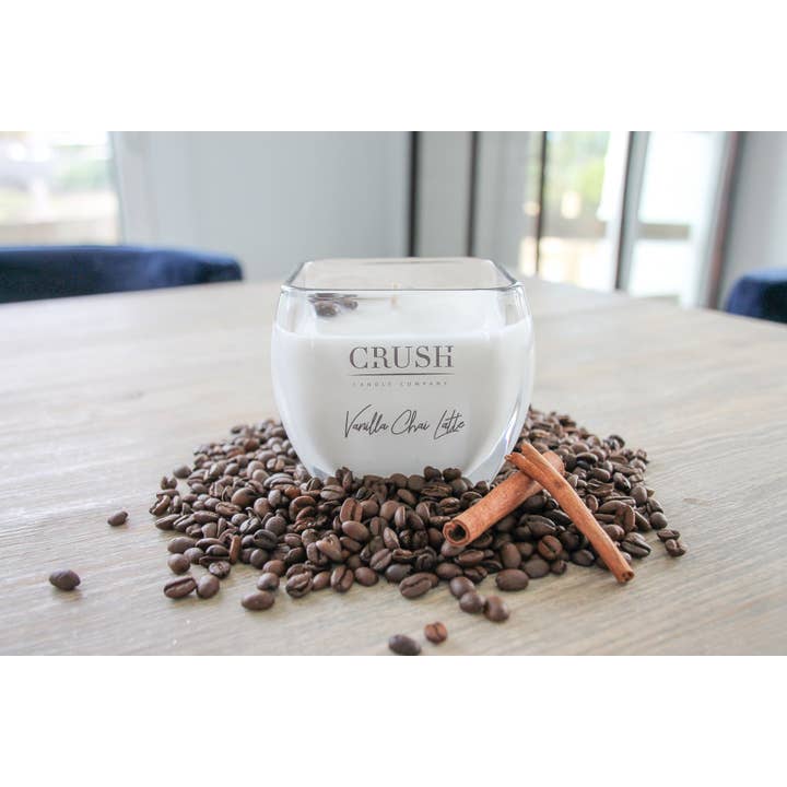 Vanilla Chai Latte Candle for wholesale by Crush Candle Company