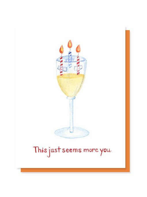More You Wine Birthday Card - Happy Hour for wholesale by The Lavender Whim