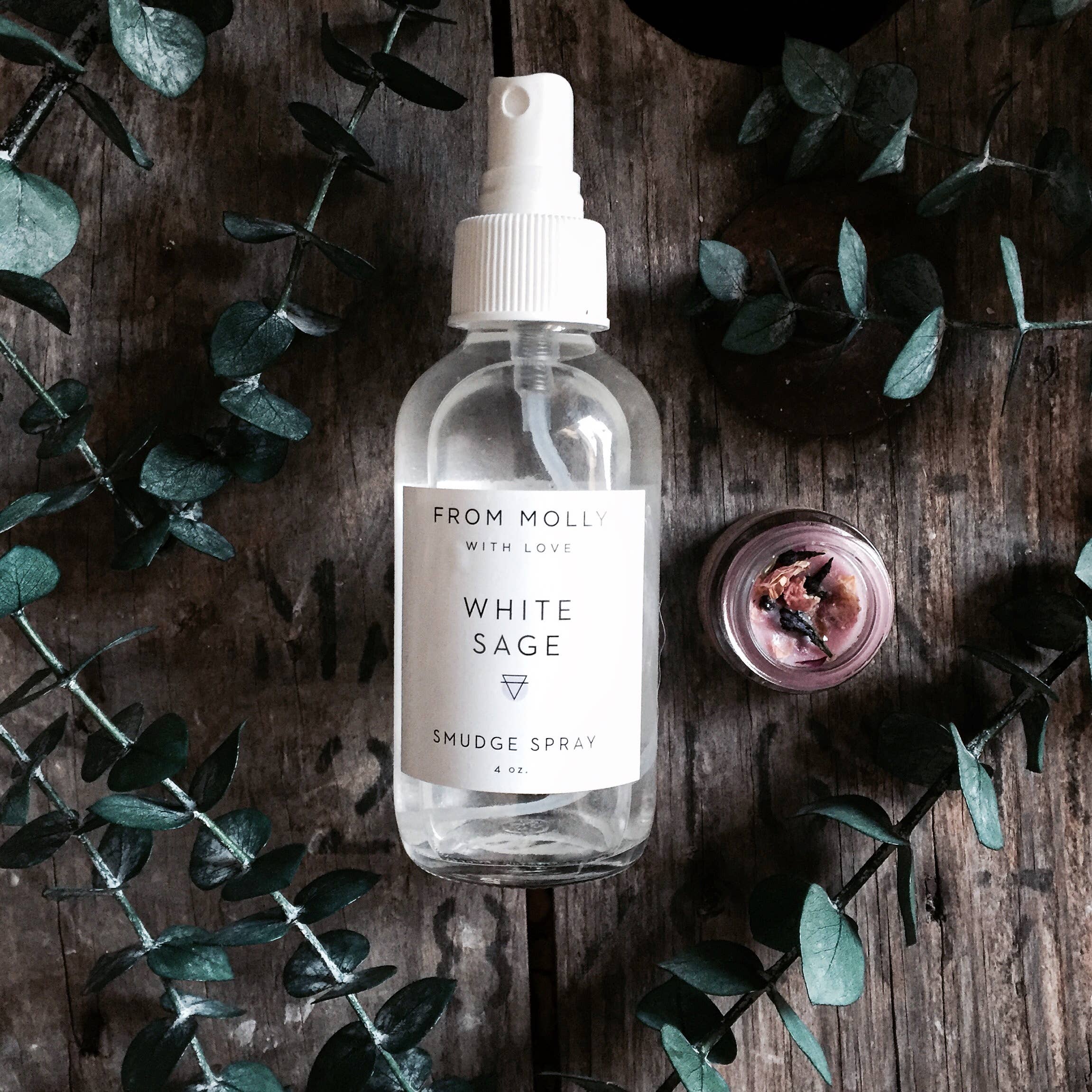 From Molly With Love - Wholesale Smudge Spray - White Sage Smudge Spray 4 oz4