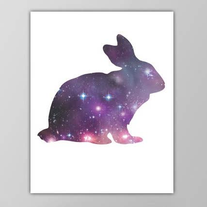 11” x 14” Rabbit Spirit Animal Art Print for wholesale by The National Anthem