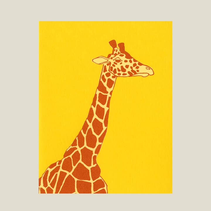 Giraffe card for wholesale by Kinaloon