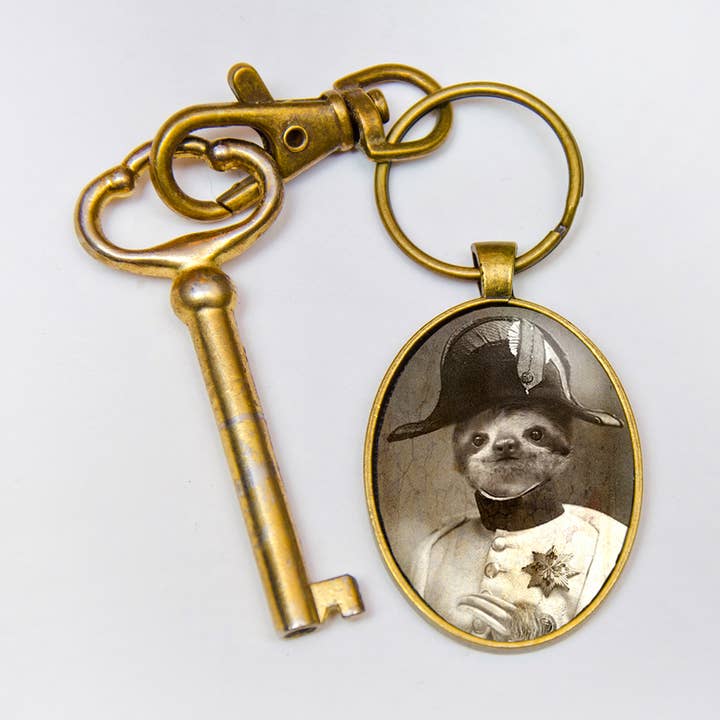 The Wild Oddisorium - Vente Porte-clés – unisexe - Porte-clés paresseux, porte-clés paresseux, cadeau Cheer Up