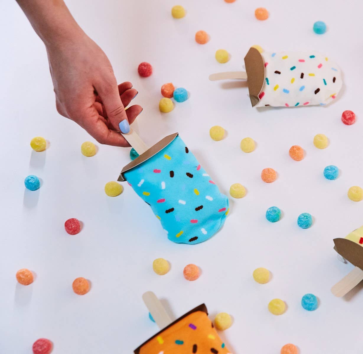 Sukeno Socks - Wholesale Socks - Unisex - Ice Pop Socks - Blue Raspberry4