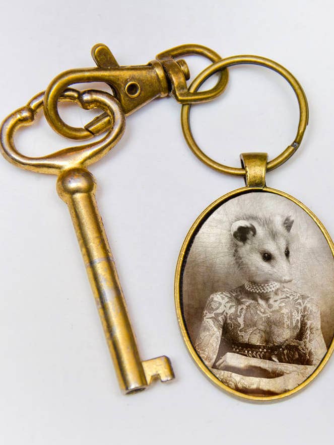 Awesome Possum Key Chain for wholesale by The Wild Oddisorium