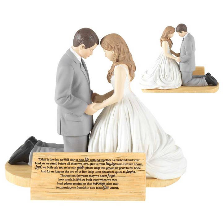Figurine Bride & Groom's Hear Our Prayer for wholesale by Dicksons