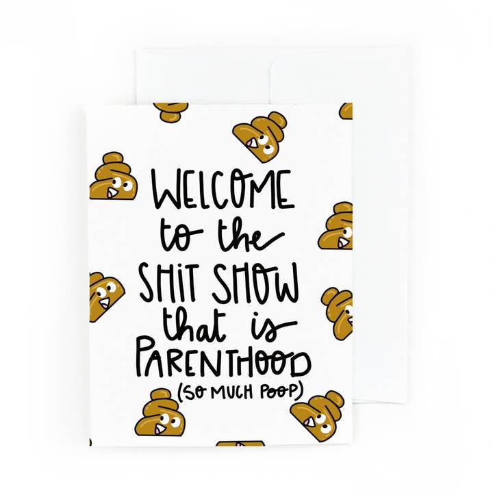 Bienvenue à The Shit Show C'est la parentalité, tellement de caca pour la vente par Pretty Peacock Paperie - Women's Empowerment
