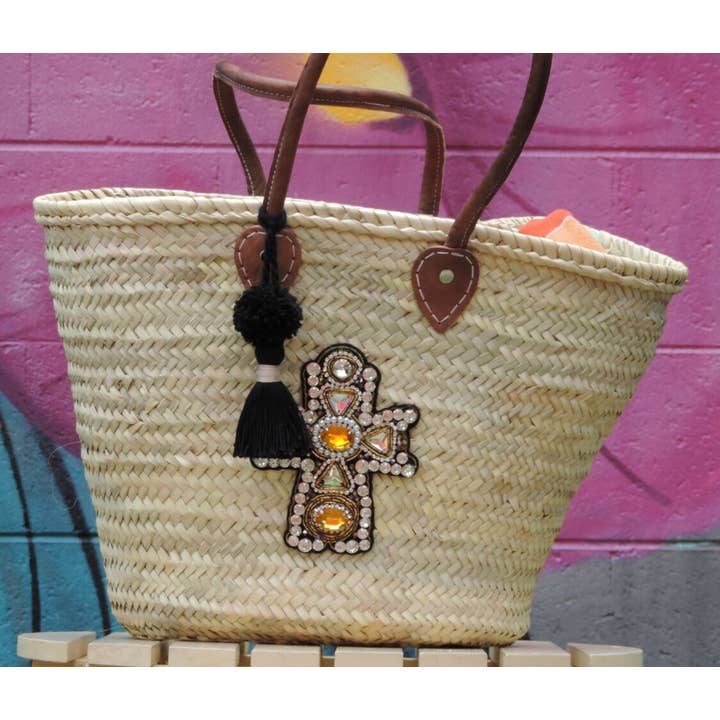 Borsa in paglia scintillante. per la vendita all'ingrosso da parte di Below Houston