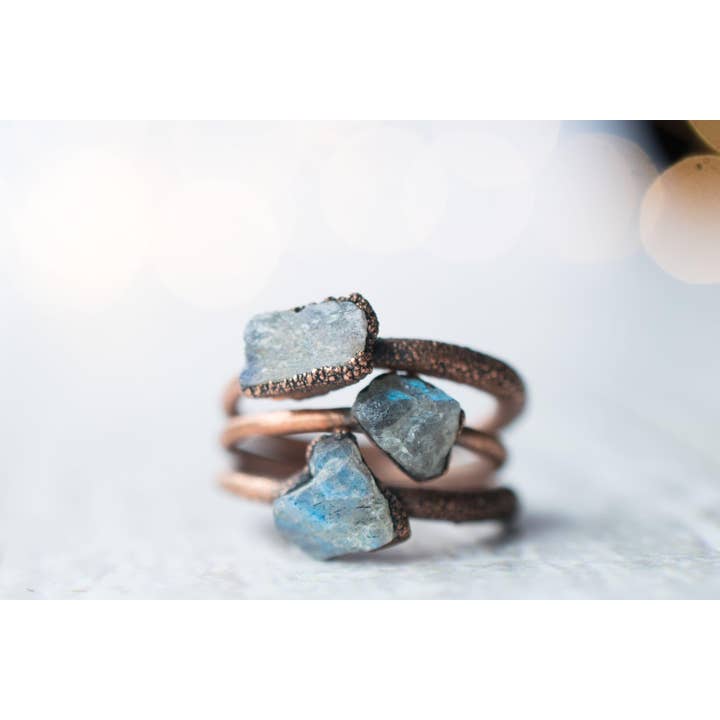 Handcrafted Labradorite Ring for wholesale by HAWKHOUSE