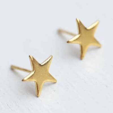 Gold Star Studs for wholesale by Diament Jewelry