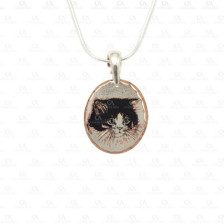 N 34 BLACK CAT Classic Necklace for wholesale by COPPER ARTS INC.