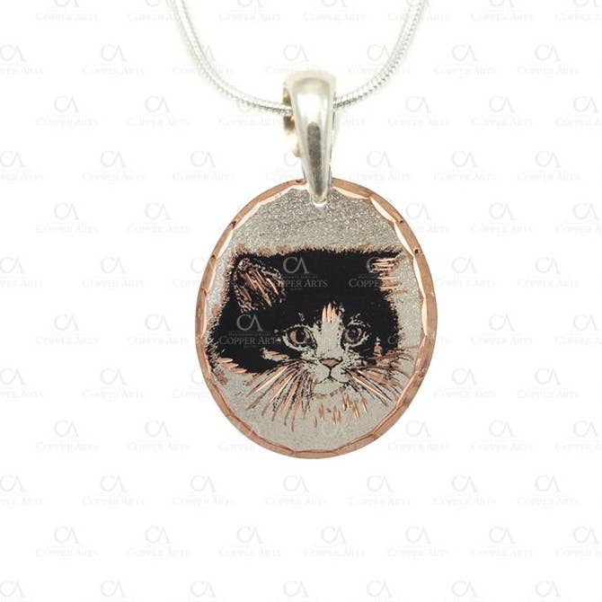 N 34  BLACK CAT Classic Necklace for wholesale by COPPER ARTS INC.