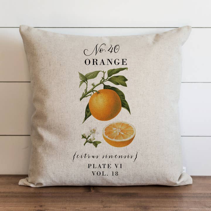 Funda Almohada Botánica Naranja para venta al por mayor de Porter Lane Home