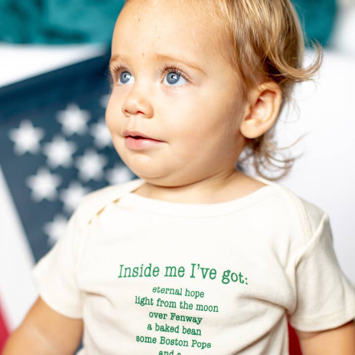 Simply Chickie® Organic Baby & Kids | USA Made • Ships USA - Wholesale Bodysuit (Non-Footed) - Baby - Baby Organic Boston Romper Short Sleeve Natural Onesie USA3