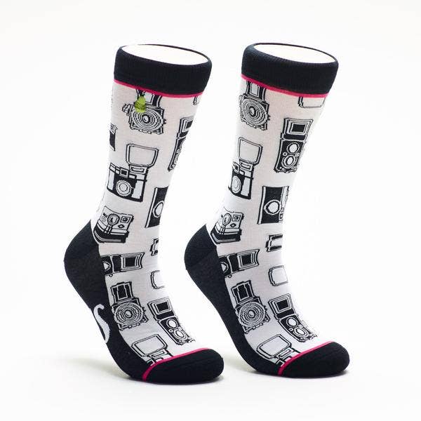 Chaussettes mi-mollet, Oh Snap ! pour la vente par Woven Pear