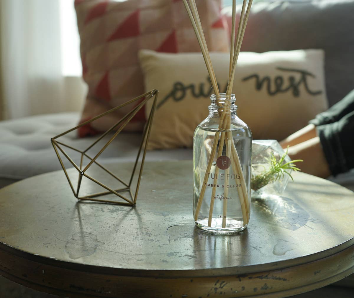 Tule Fog Candles - Wholesale Reed Diffuser - Amber + Cedar - Reed Diffuser- 3fl oz2