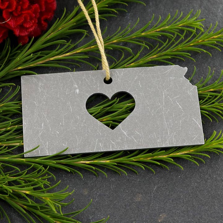 Kansas Cadeau de Noël en métal pour la vente par Iron Maid Art