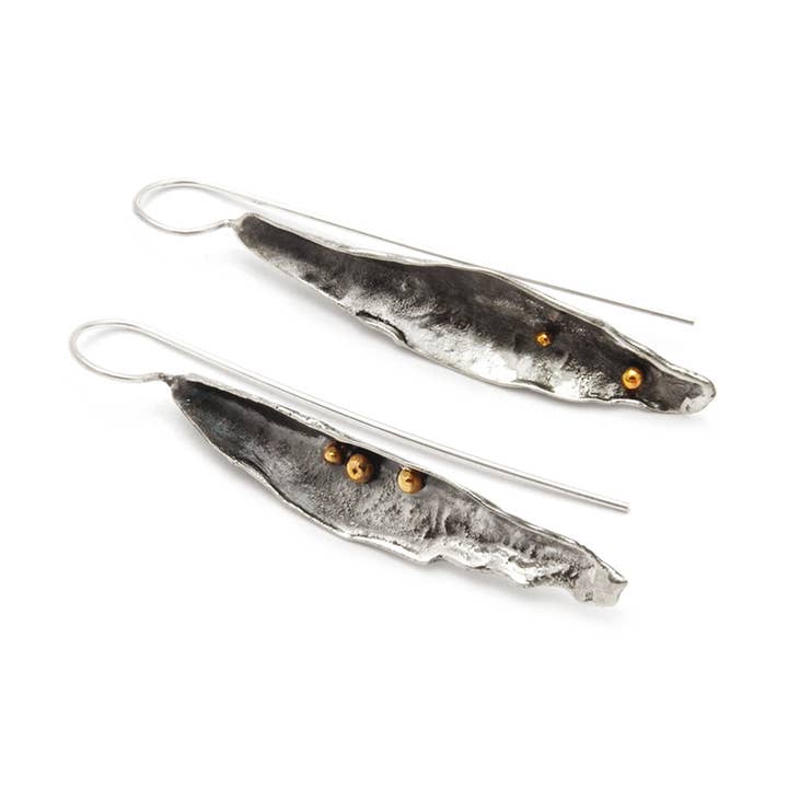 Reticulated Bronze Accent Earring for wholesale by Tamara Kelly Designs