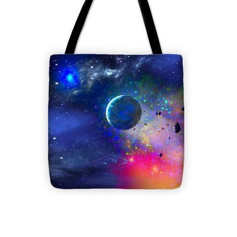 13" x 13" Rogue Planet Tote Bag for wholesale by Don White-Art Dreamer