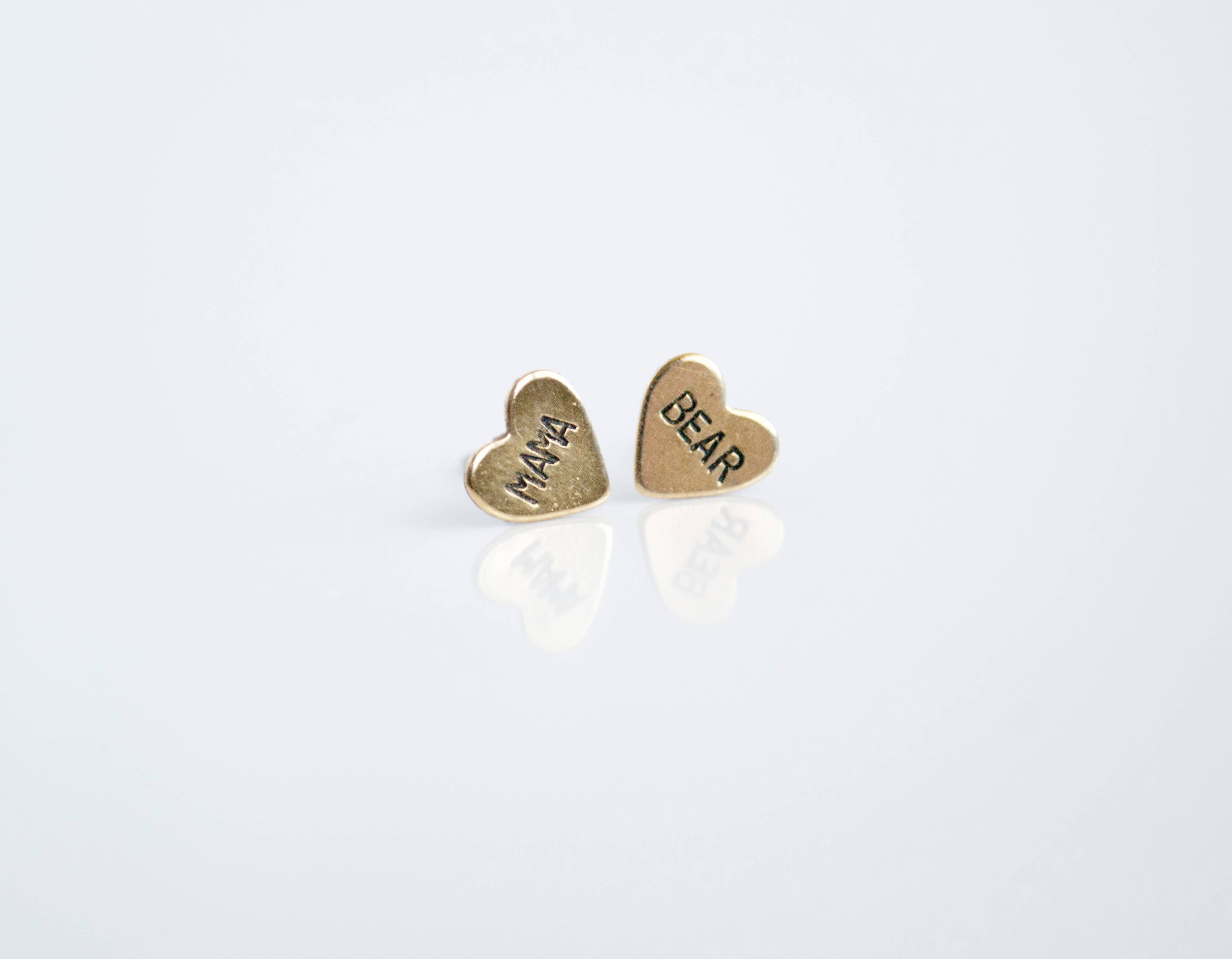 Grey Theory Mill - Wholesale Stud/Post Earrings - MAMA BEAR Earrings, christmas gifts2