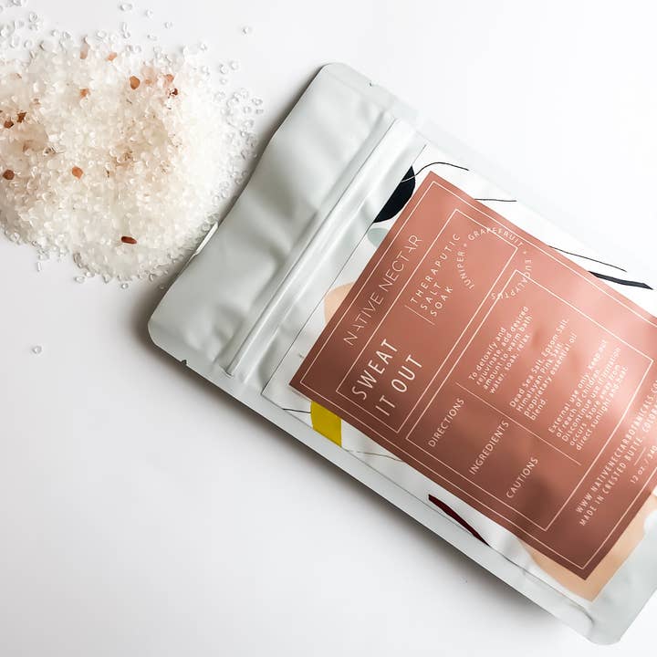Native Nectar Botanicals - Wholesale Bath Soak/Milk - Sweat It Out Salt Soak 340g1