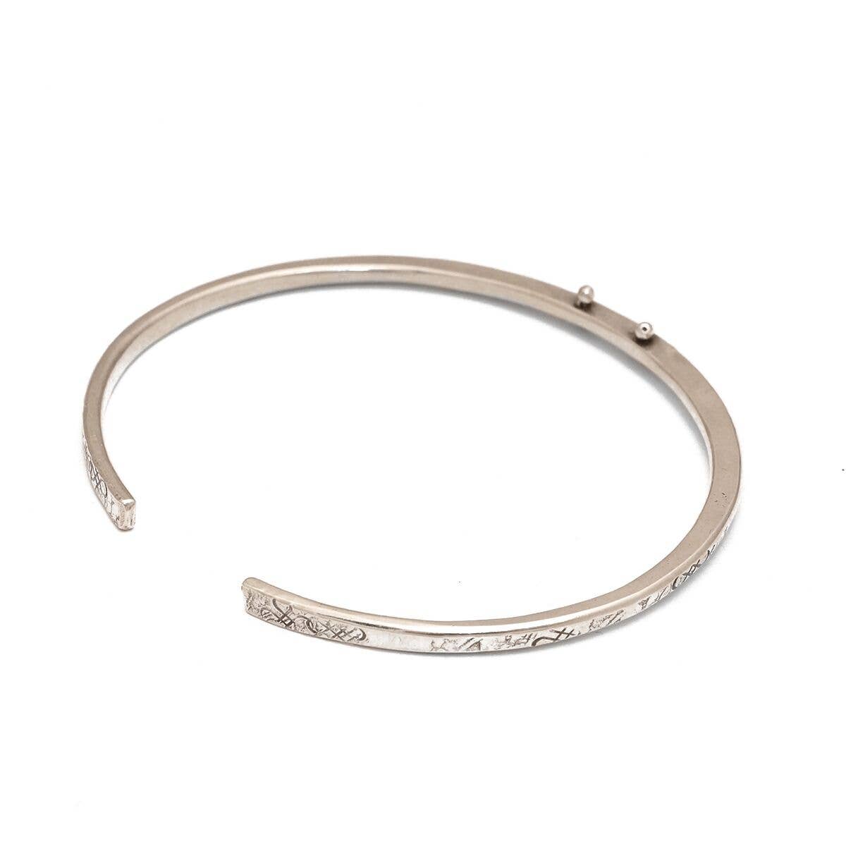 From The Reliquary - Wholesale Cuff Bracelet - Birsa Bracelet in Silver2