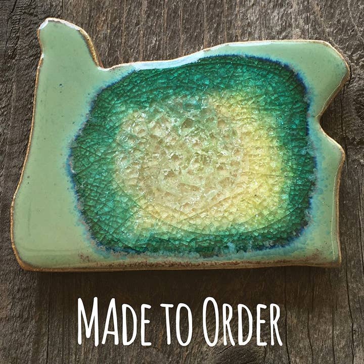 Sous-verre de l'Oregon pour la vente par Dock 6 Pottery