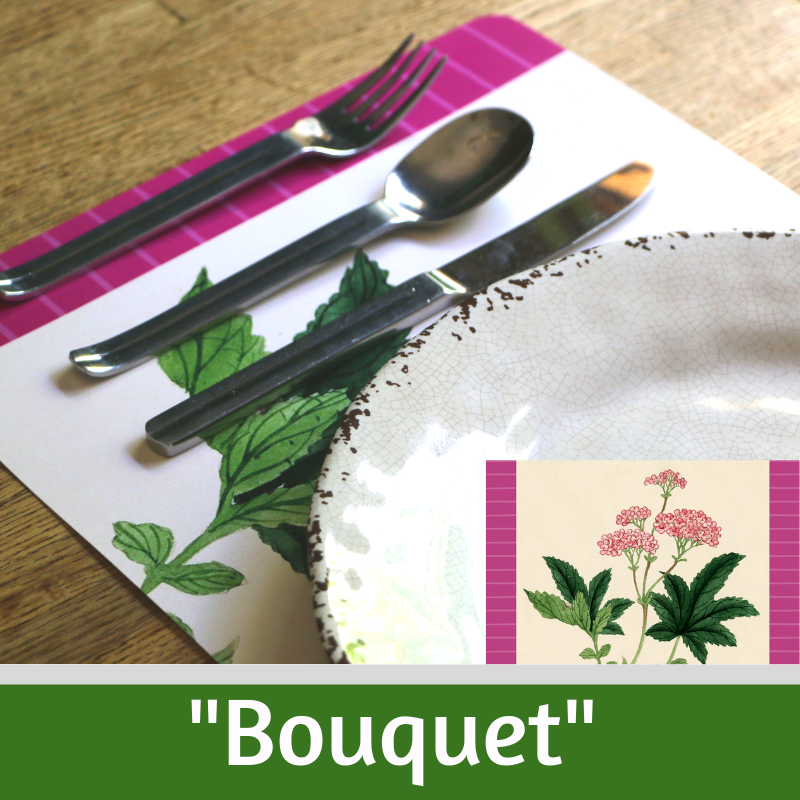 The Bedford Life - Wholesale Disposable Placemat - Paper Placemats : "Bouquet" 3 designs (8 of each)5