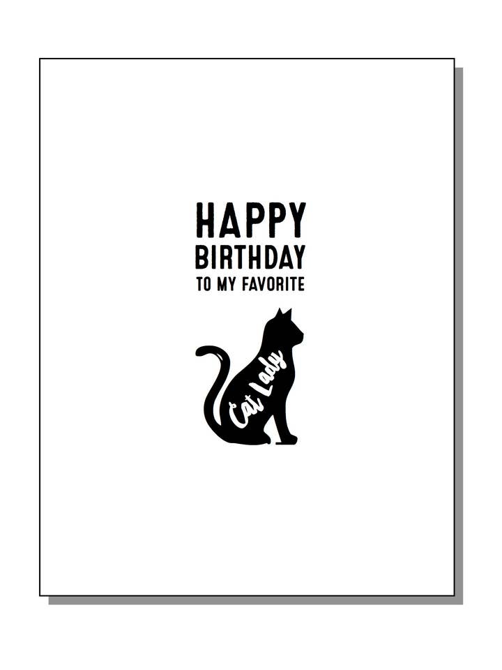 Cat Lady kort for engroshandel hos jack + ella paper
