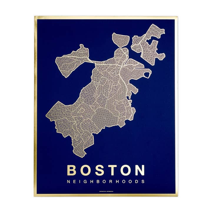 Native Maps - Wholesale Art Print - Gold Foil Prints