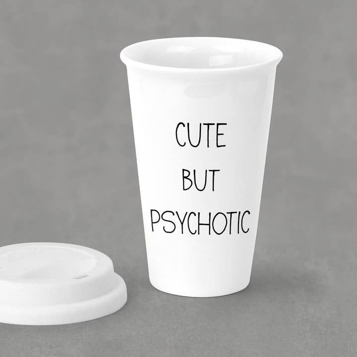 Cute but Psychotic Tumbler for wholesale by Quippy Brand