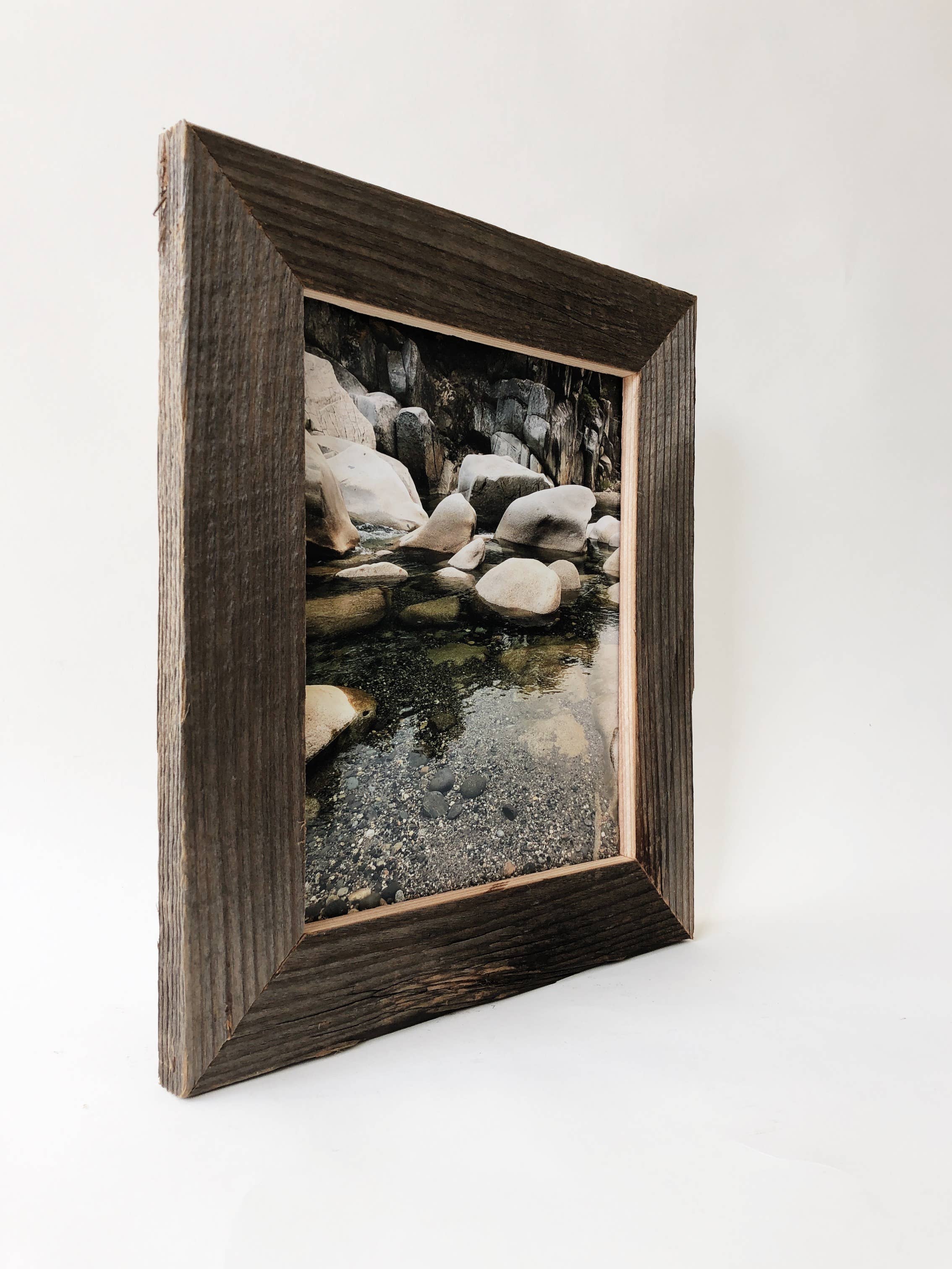 Alibi Interiors - Wholesale Picture Frame - Reclaimed Wood Picture Frame 8x10 Wide Frame1