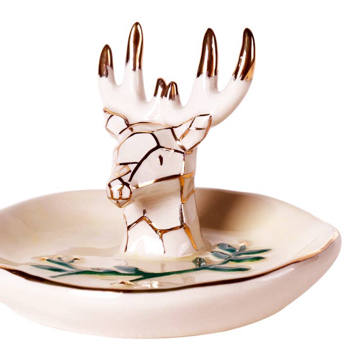 Deer Ring Holder for wholesale by Blue Sky Clayworks