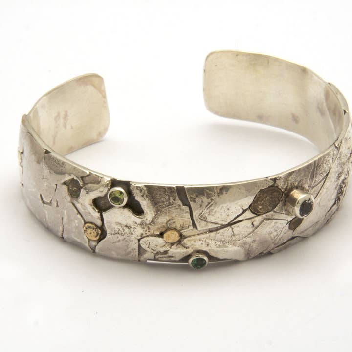 Série réticulée fusionnée avec des pierres pour la vente par Tamara Kelly Designs