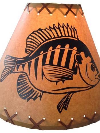 12'' Bluegill Lamp Shade for wholesale by Reel Lamps