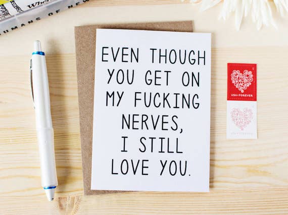 Honest AF Cards - Wholesale Love Card - I Still Love You Card1