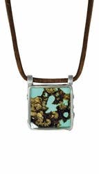 Shari Dixon - Wholesale Pendant/Charm Necklace - Bark 16" Lg Sq. Suede Necklace1