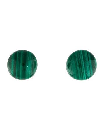 Malachite Stud Earrings for wholesale by Ore & Gold