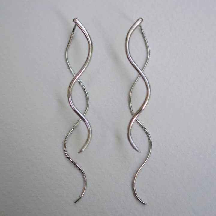 Infinity rodium rötter Dingla Örhängen för wholesale av LettersToSarah Metalsmithing