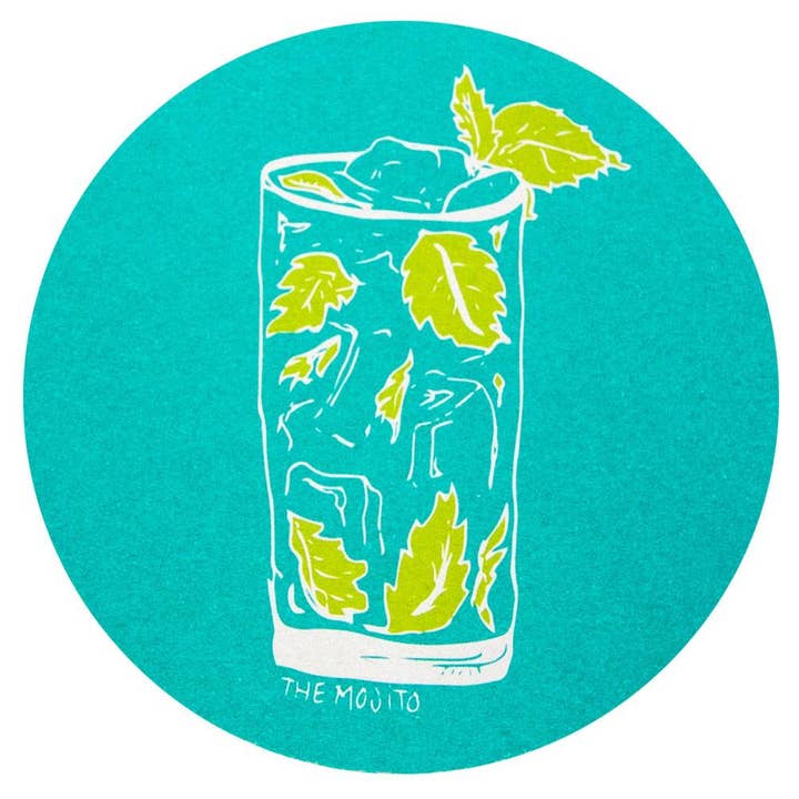 Dessous de verre Mojito pour la vente par Reyn Paper Co