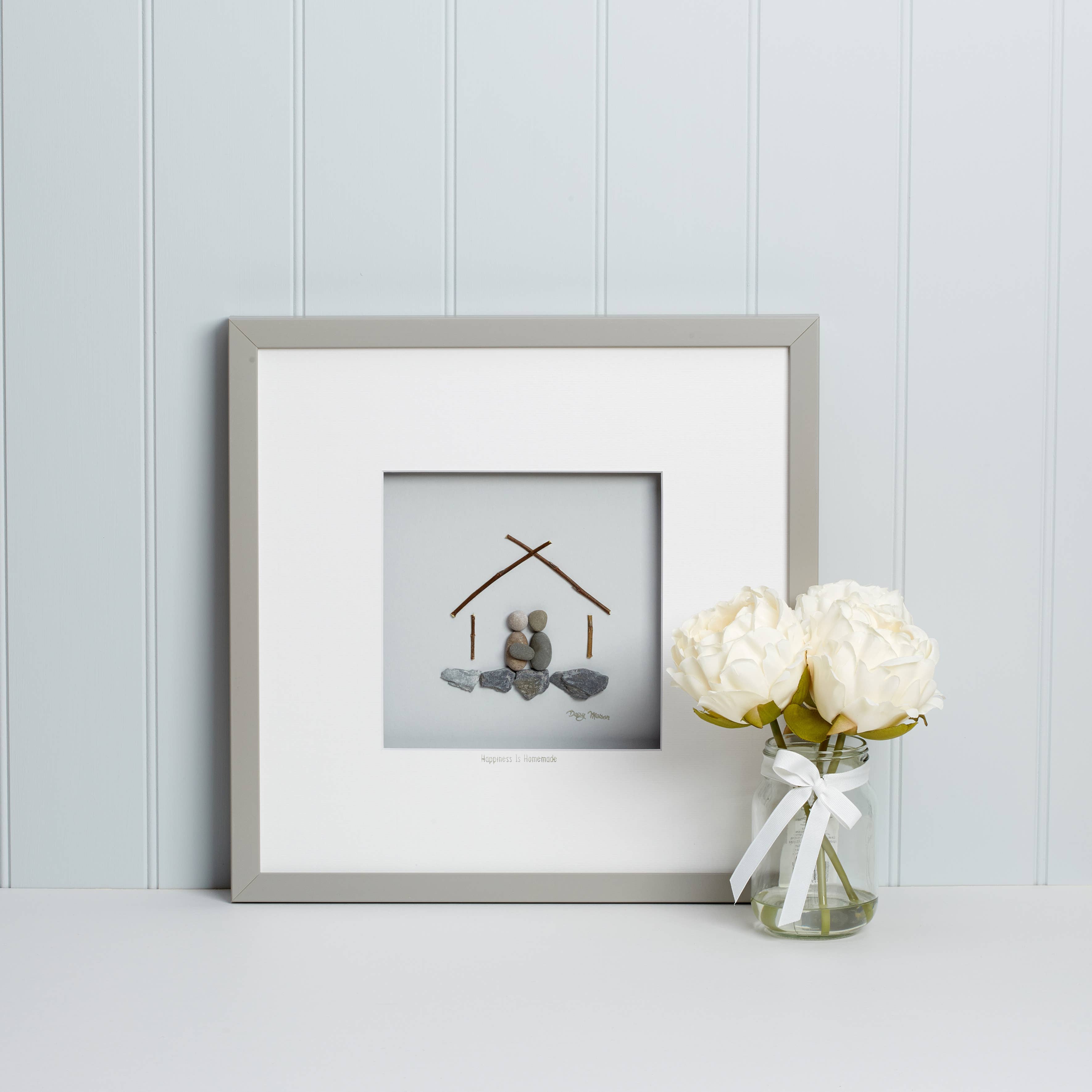 Daisy Maison - Wholesale Art Print - 40cm x 40cm Homemade Pebble Art0
